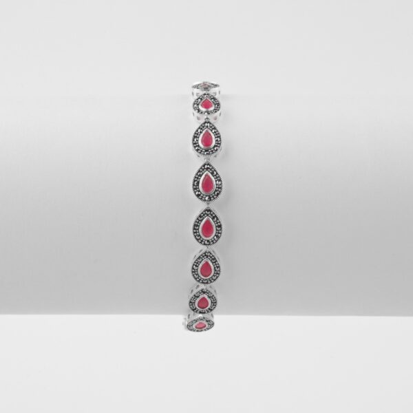 Marcasite Silver Bracelet In Pure Silver