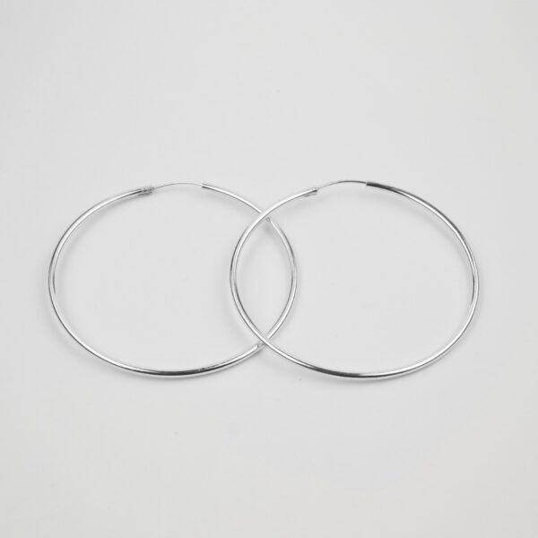 Silver Classic Hoop Earrings