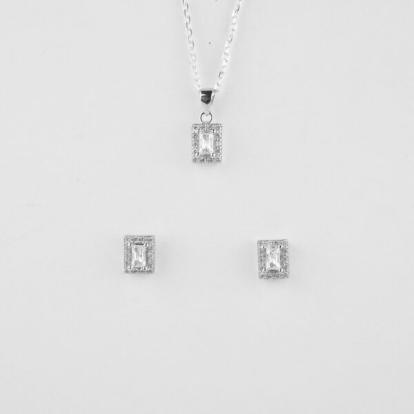 Rectangular Shape Pendant Set