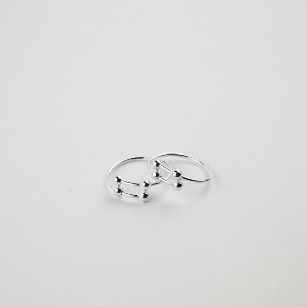 Silver Tiny Balls Toe Rings