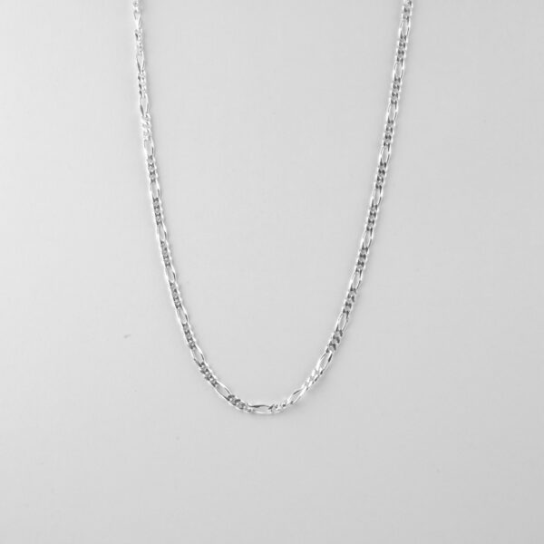 Figaro Necklace/Chain In Pure Silver
