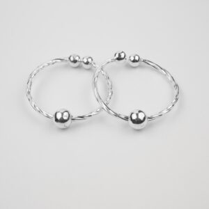 Silver baby kada