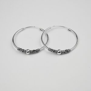 Silver Bali/Hoop