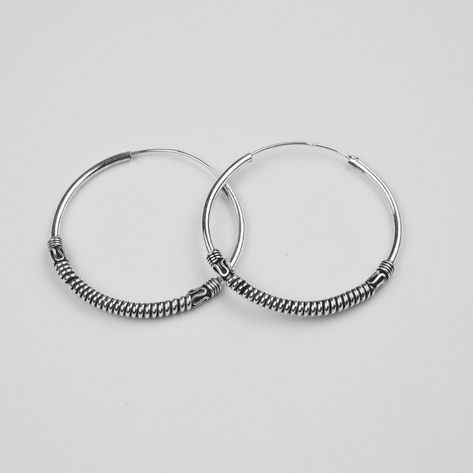 Silver Balis/hoops