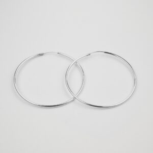 Classic Silver Hoops