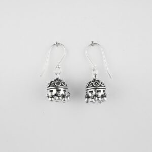 Silver Jhumkas