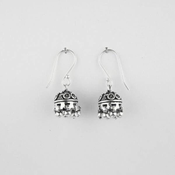 Silver Jhumkas