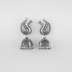 Silver Jhumkas