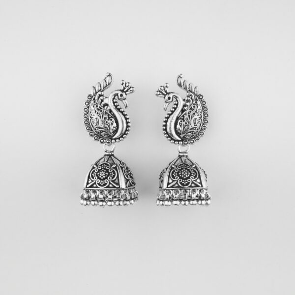 Silver Jhumkas