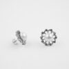 pearls studs in silver