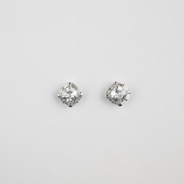 Cz Square silver studs
