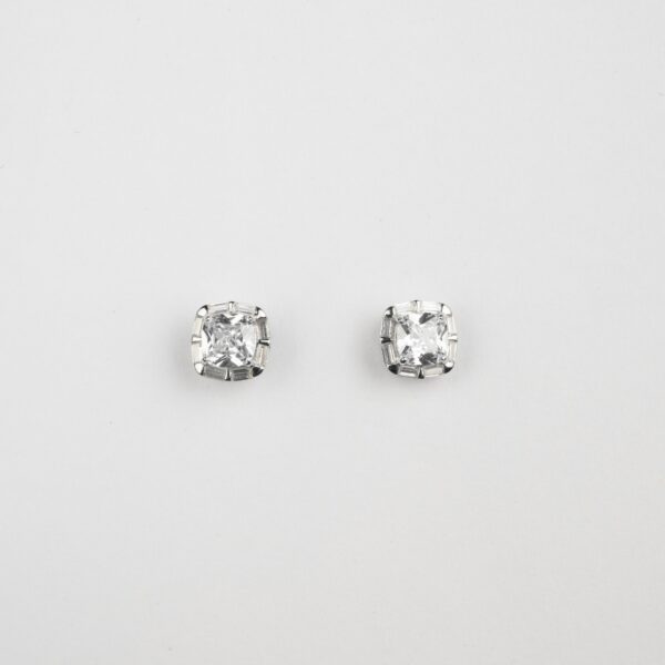 Cz Square silver studs