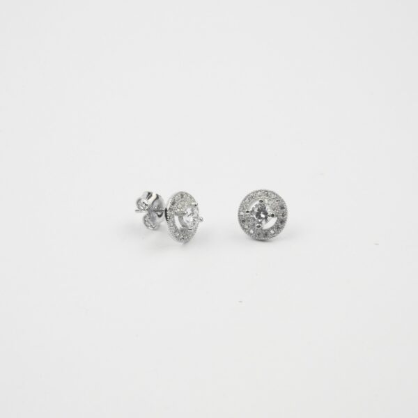 Small Cz Solitaire Round Studs