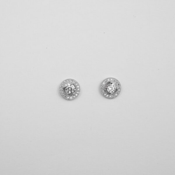 Small Cz Solitaire Round Studs