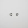 Curved Tiny Studs In Pure Silver