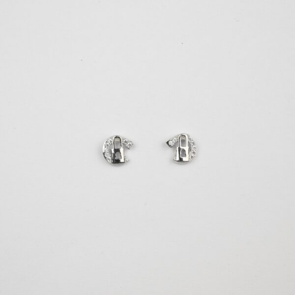 lock silver studs