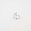 heart silver ring