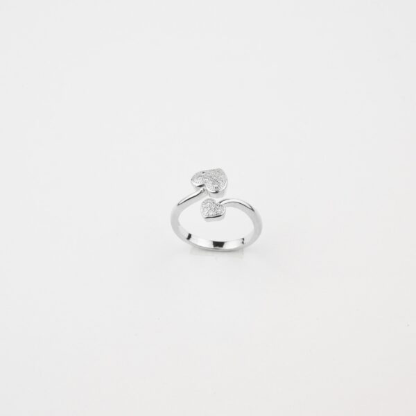 heart silver ring
