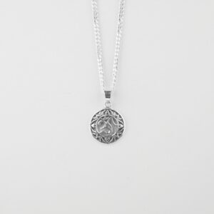 om pendant in sterling silver