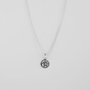 silver OM pendant